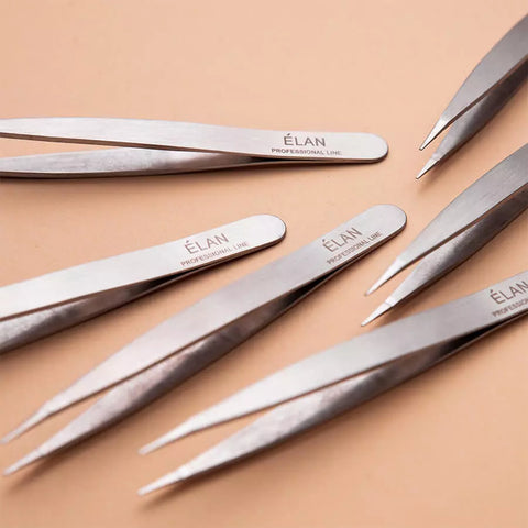 Professional Point Tip Eyebrow Tweezers ELAN